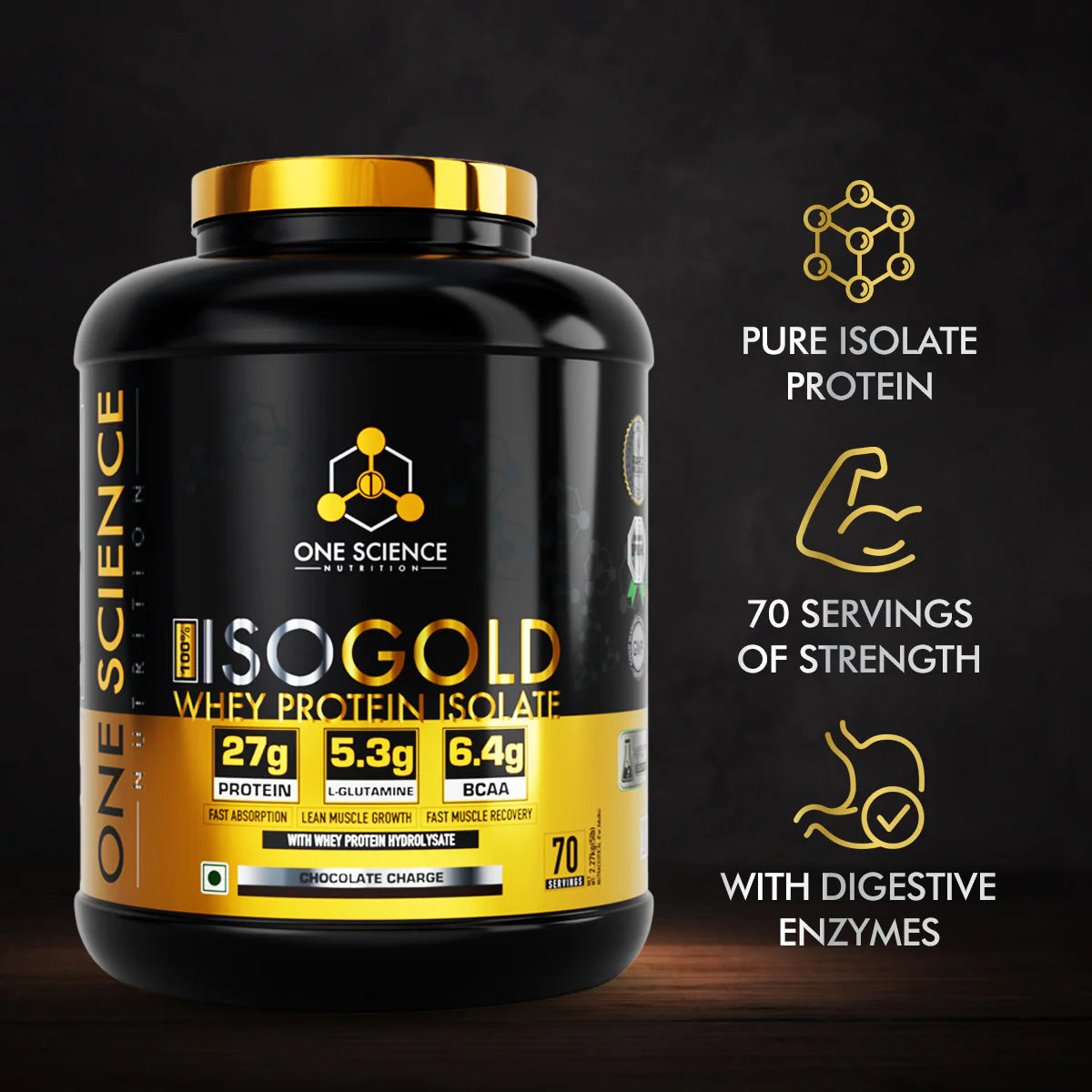 One Science Isogold Isolate Protein 5 LB