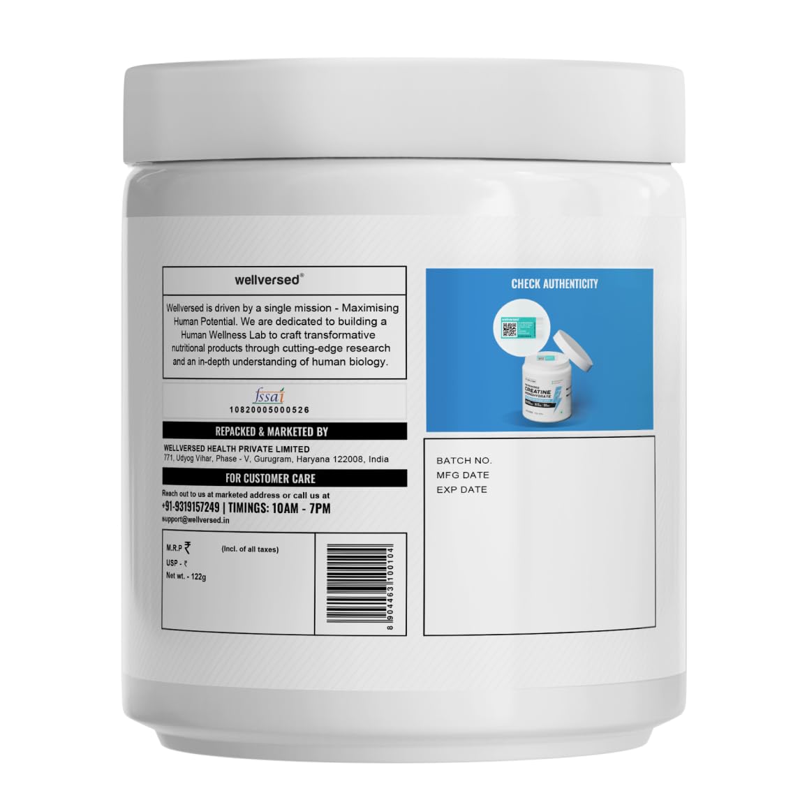 Wellcore Pure Micronised Creatine Powder (Fruit Fusion)