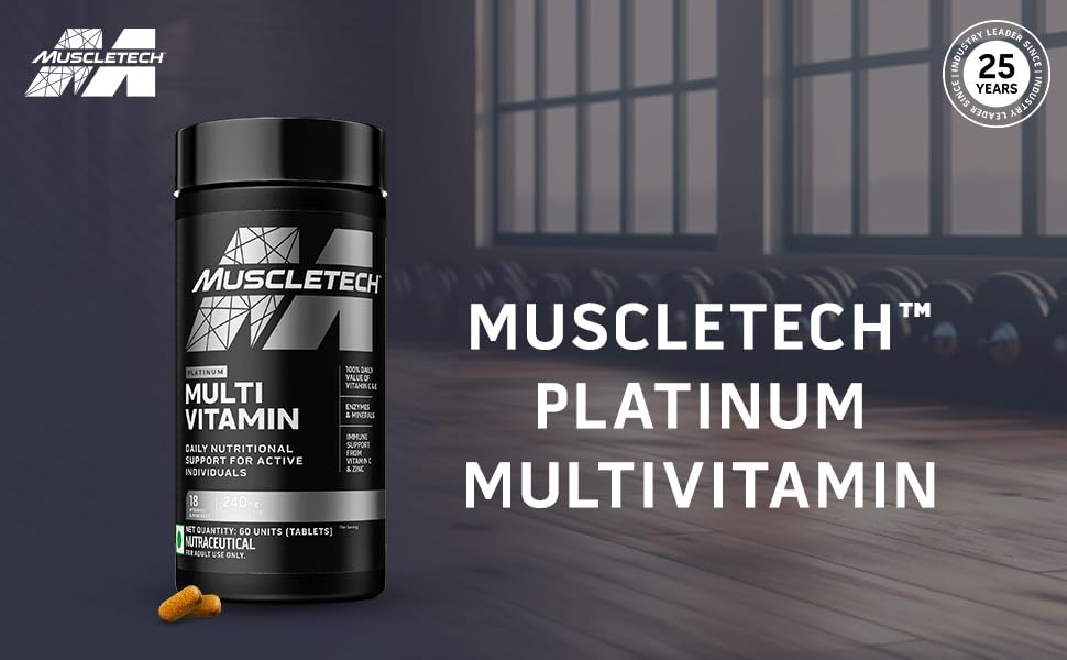 MuscleTech Platinum Multivitamin,60 Tablets