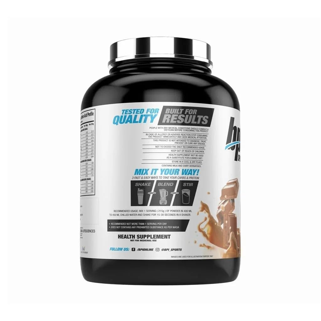 BPI Sports Bulk Muscle XL - 3kg- Vanilla- Advanced Anabolic Mass Gainer- 50 gm Protein- 144 gm- Carbs- 842 Kcal