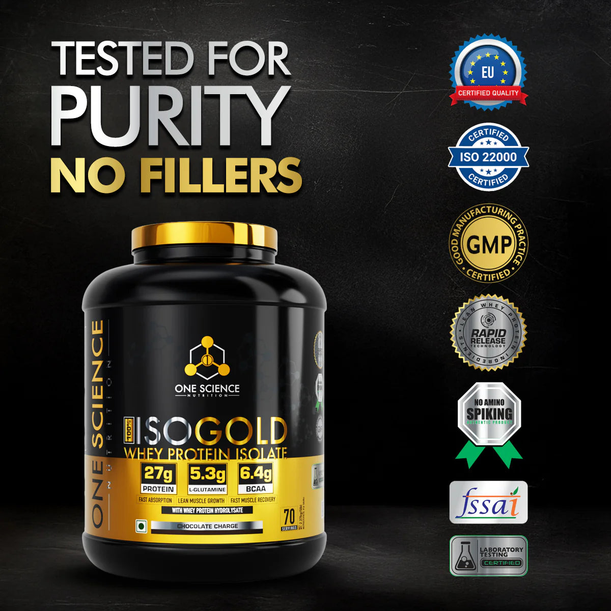 One Science Isogold Isolate Protein 5 LB