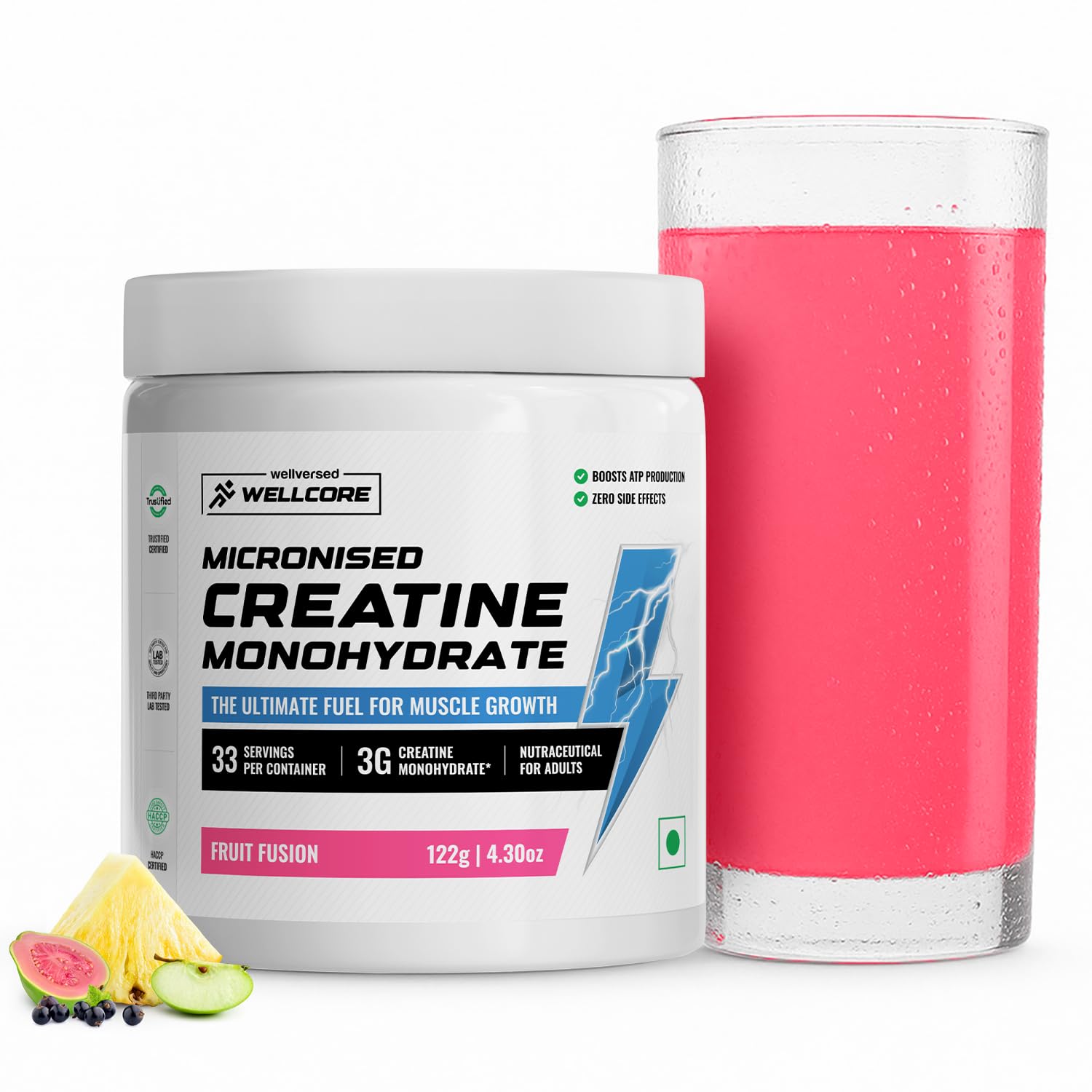 Wellcore Pure Micronised Creatine Powder (Fruit Fusion)