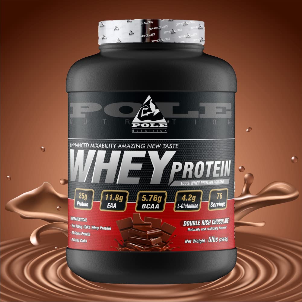 Pole 100% Whey Protein - Rich Chocolate Flavour, 5 Lbs