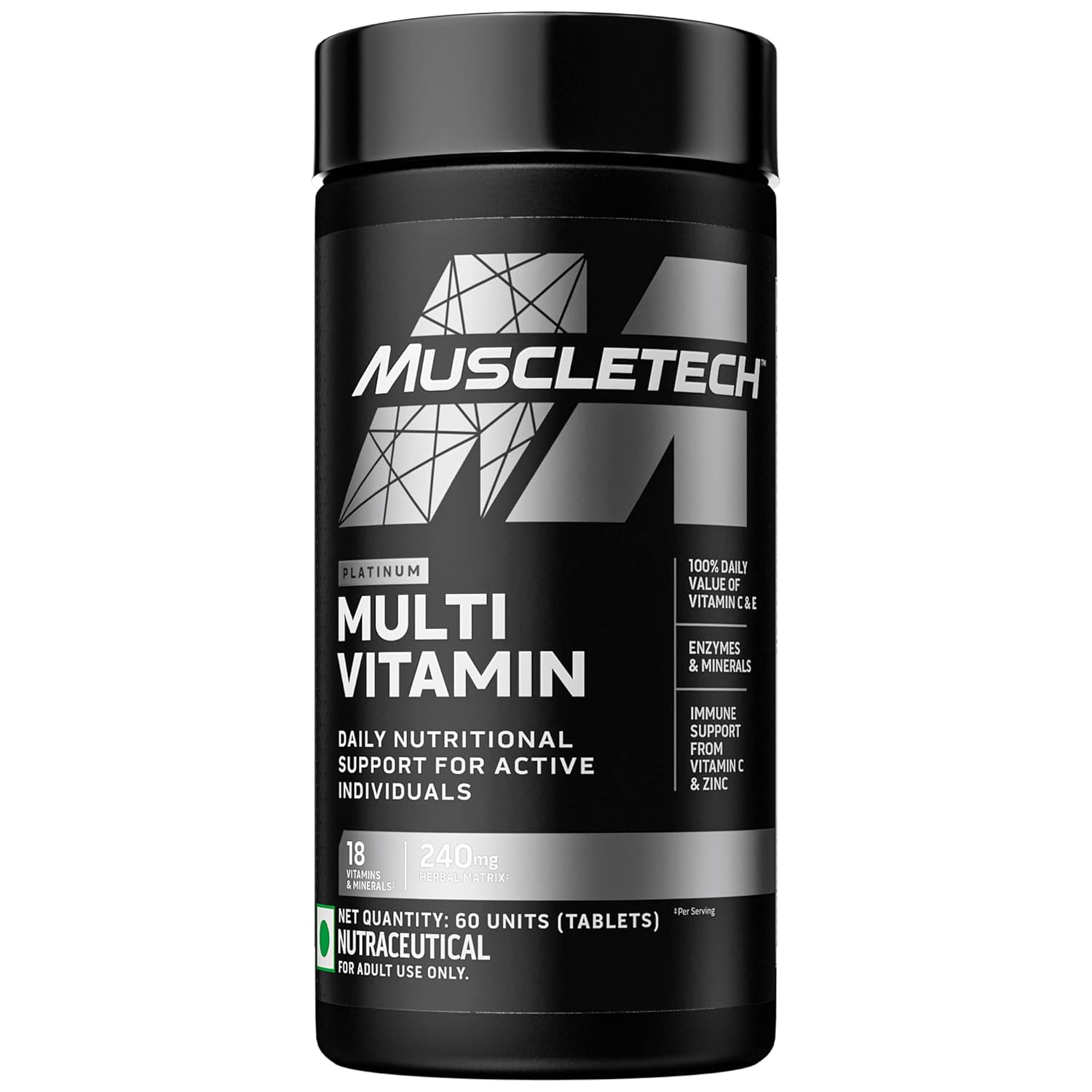 MuscleTech Platinum Multivitamin,60 Tablets