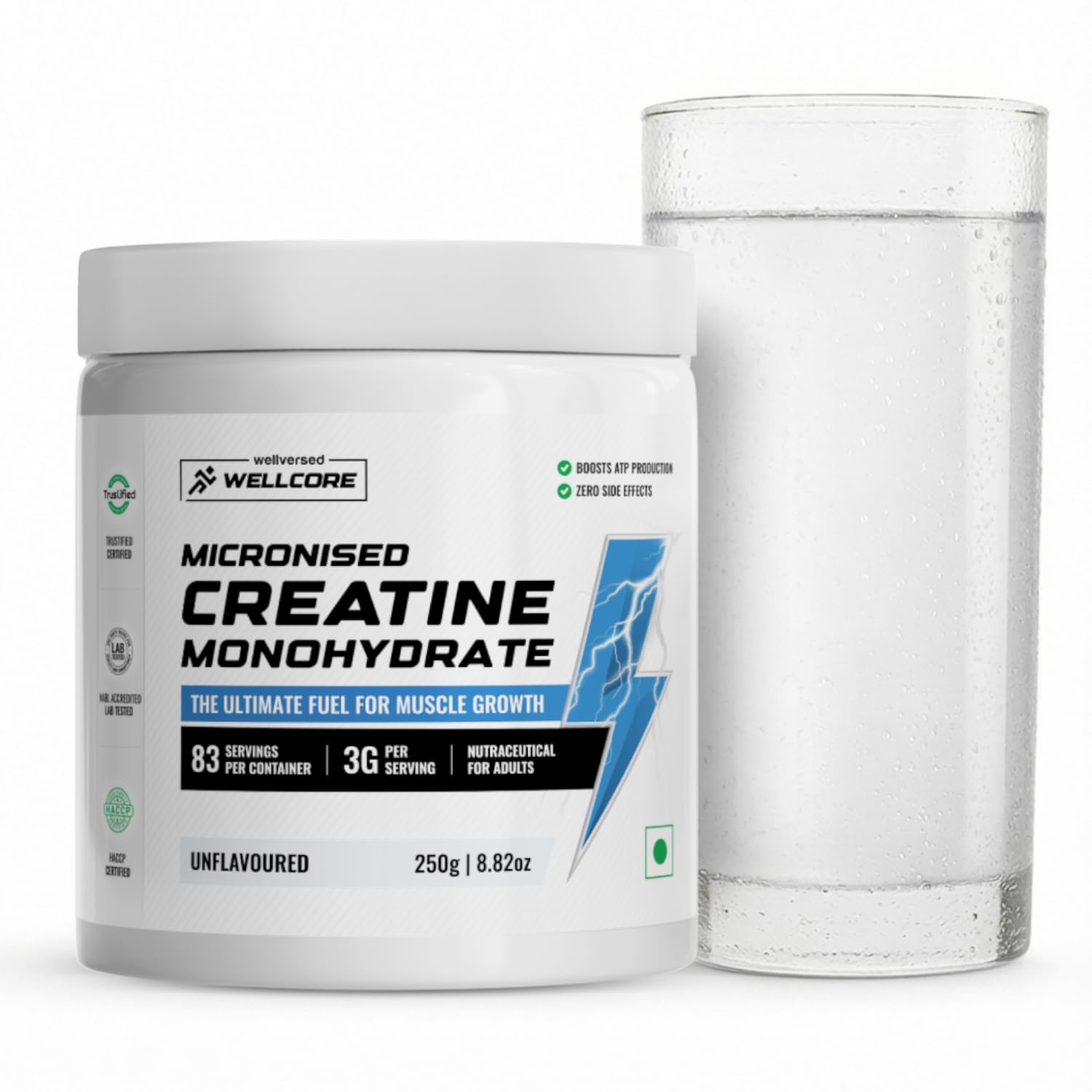 Wellcore Pure Micronised Creatine Powder- 83 Servings