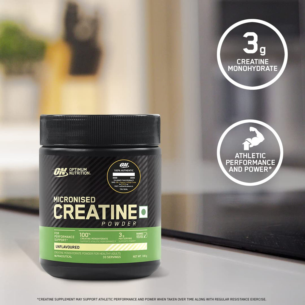 Optimum Nutrition (ON) Micronized Creatine Powder - 100 Gram