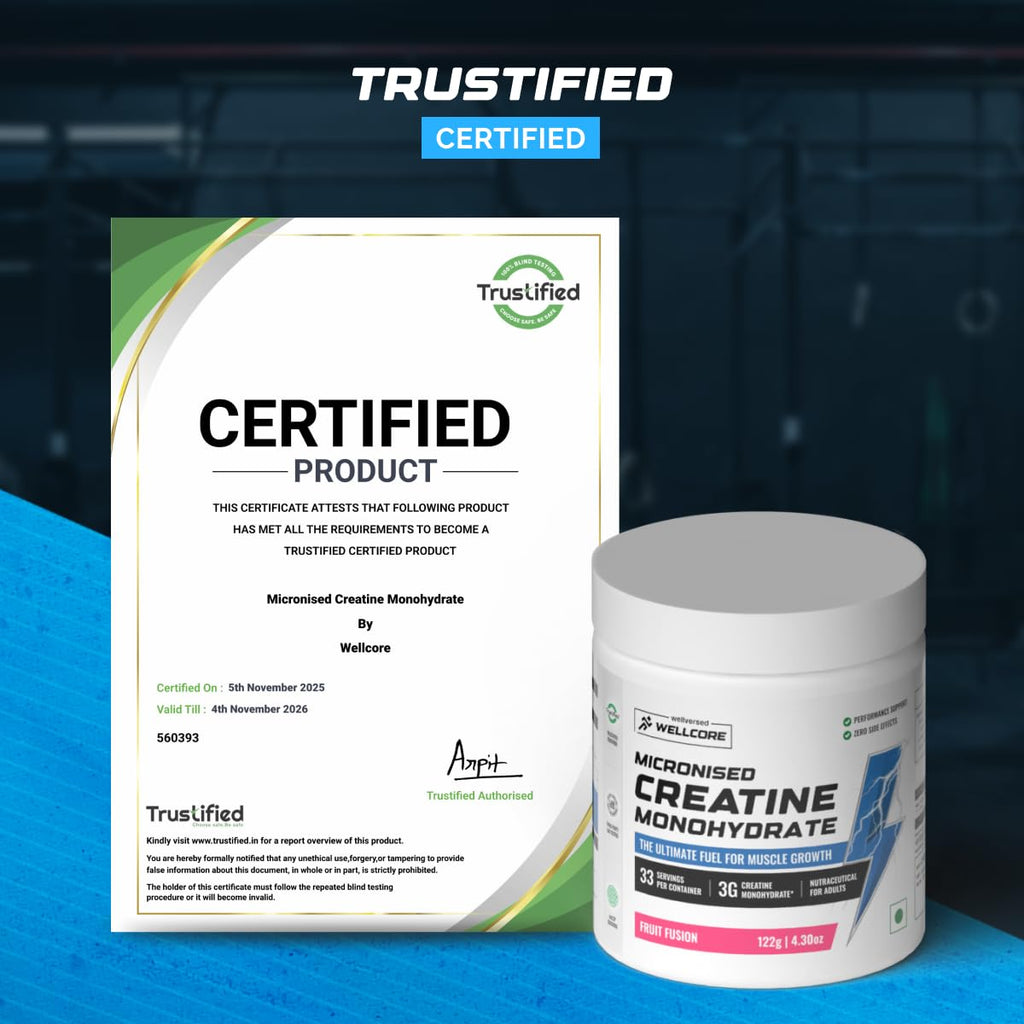 Wellcore Pure Micronised Creatine Powder (Fruit Fusion)