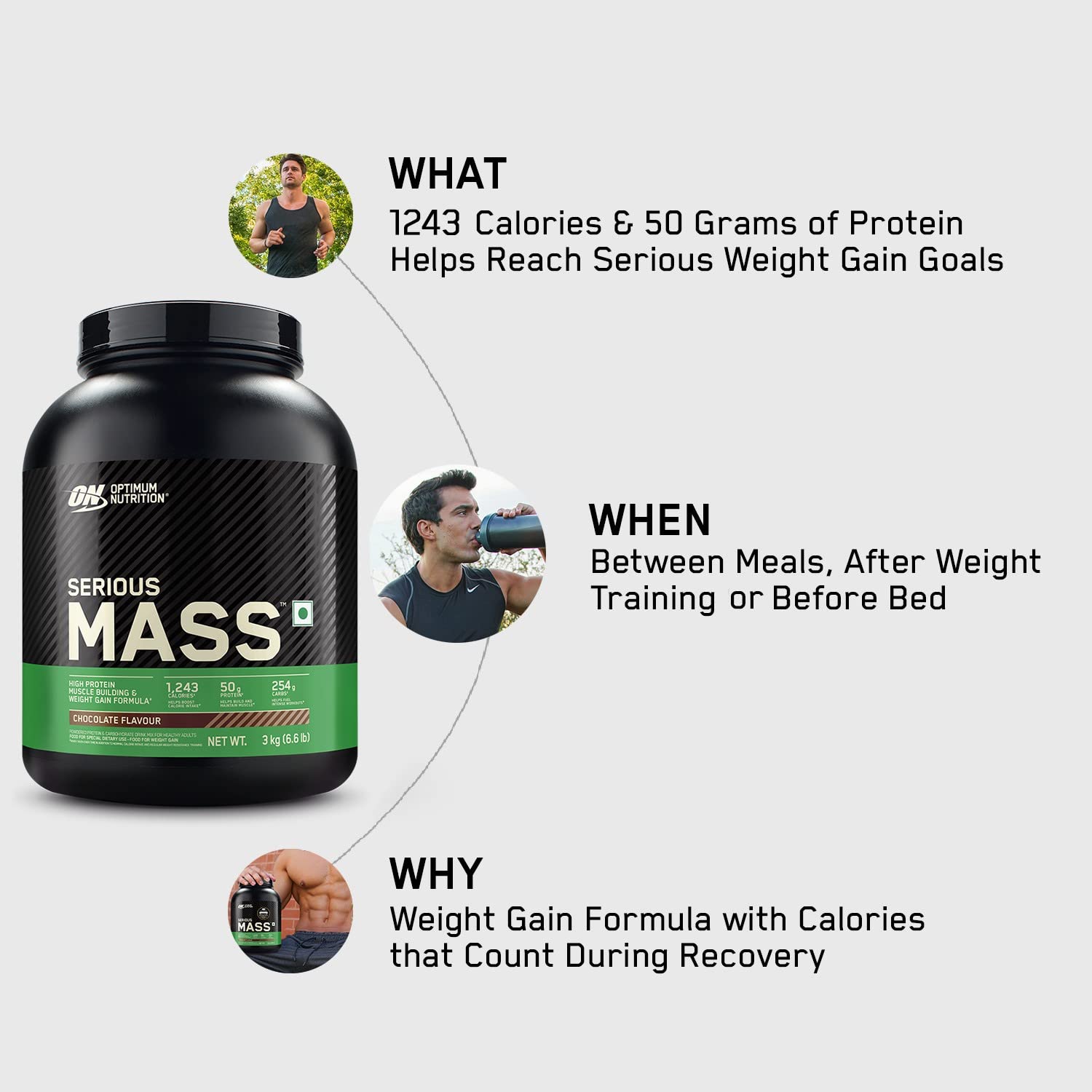 OPTIMUM NUTRITION (ON) Serious Mass 3Kg