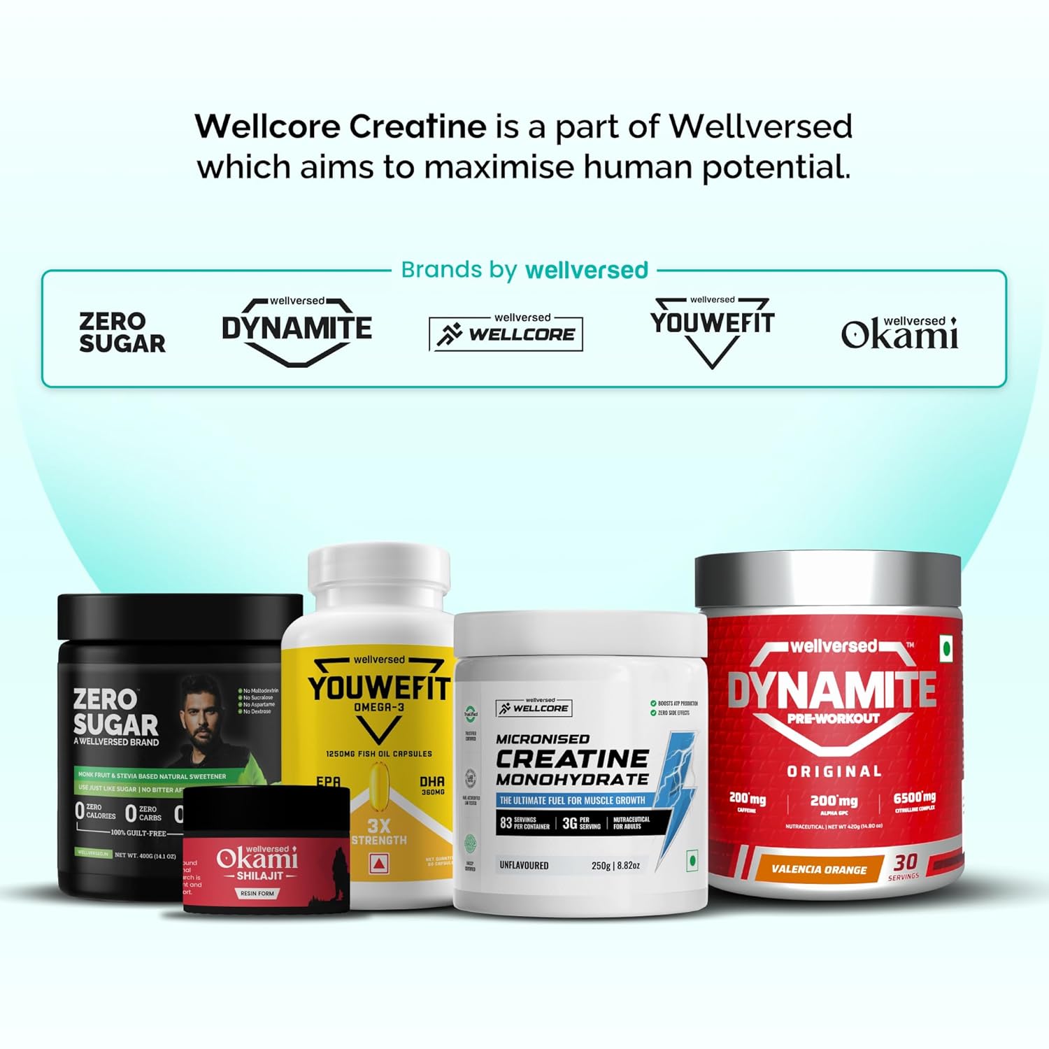 Wellcore Pure Micronised Creatine Powder (Fruit Fusion)