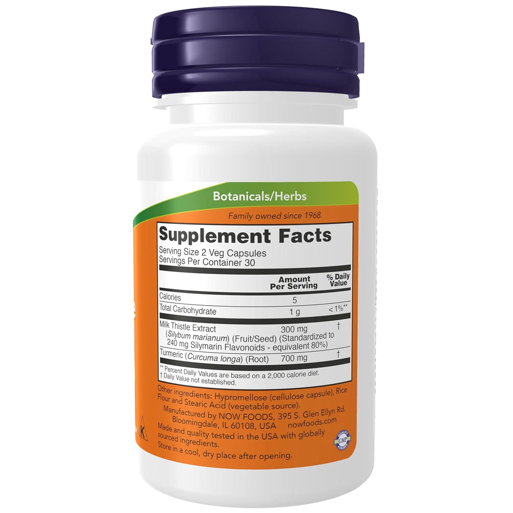 Now Foods Silymarin Milk Thistle Extract, 150 mg, 60 Veg Capsules