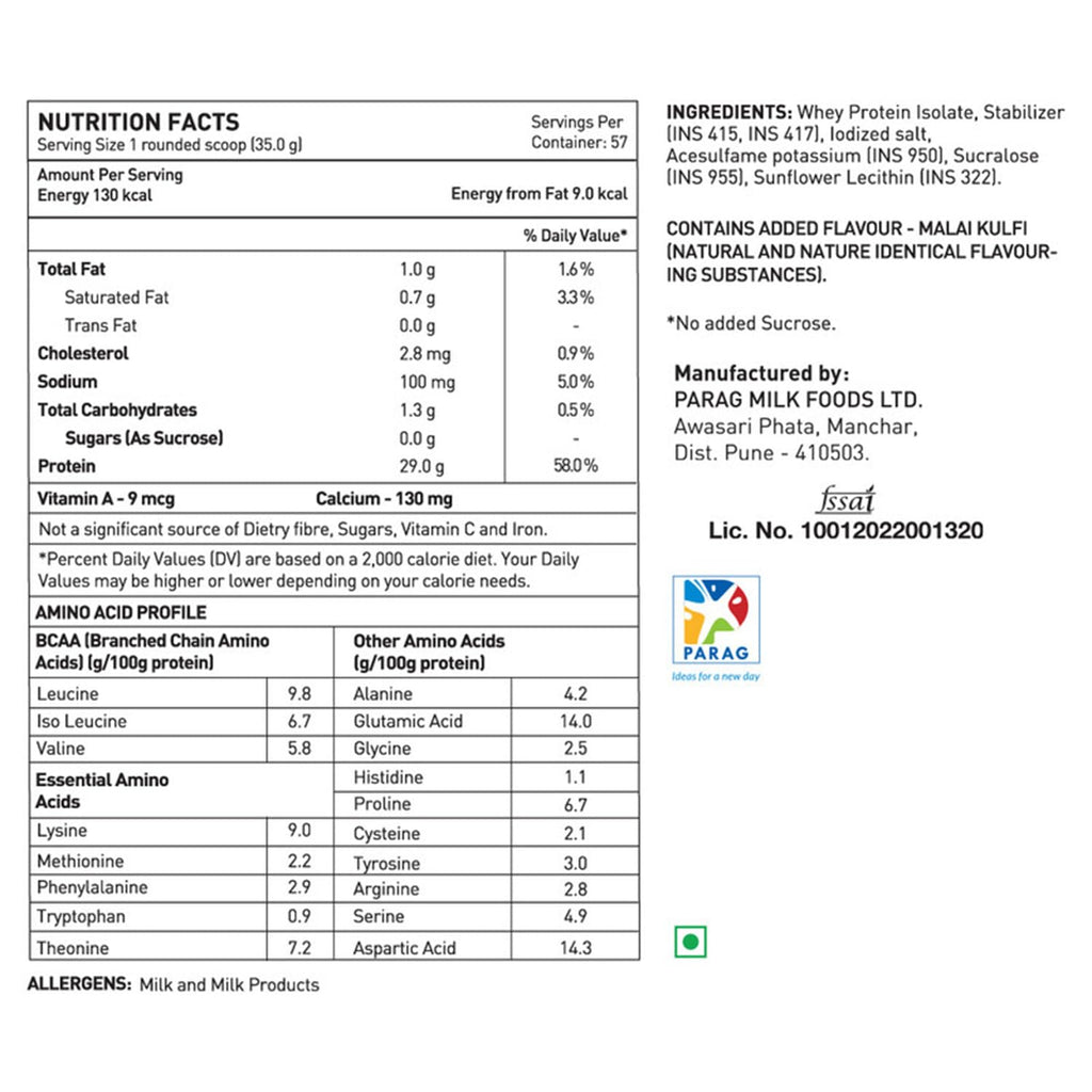 Avvatar ISORICH WHEY Isolate PROTEIN
