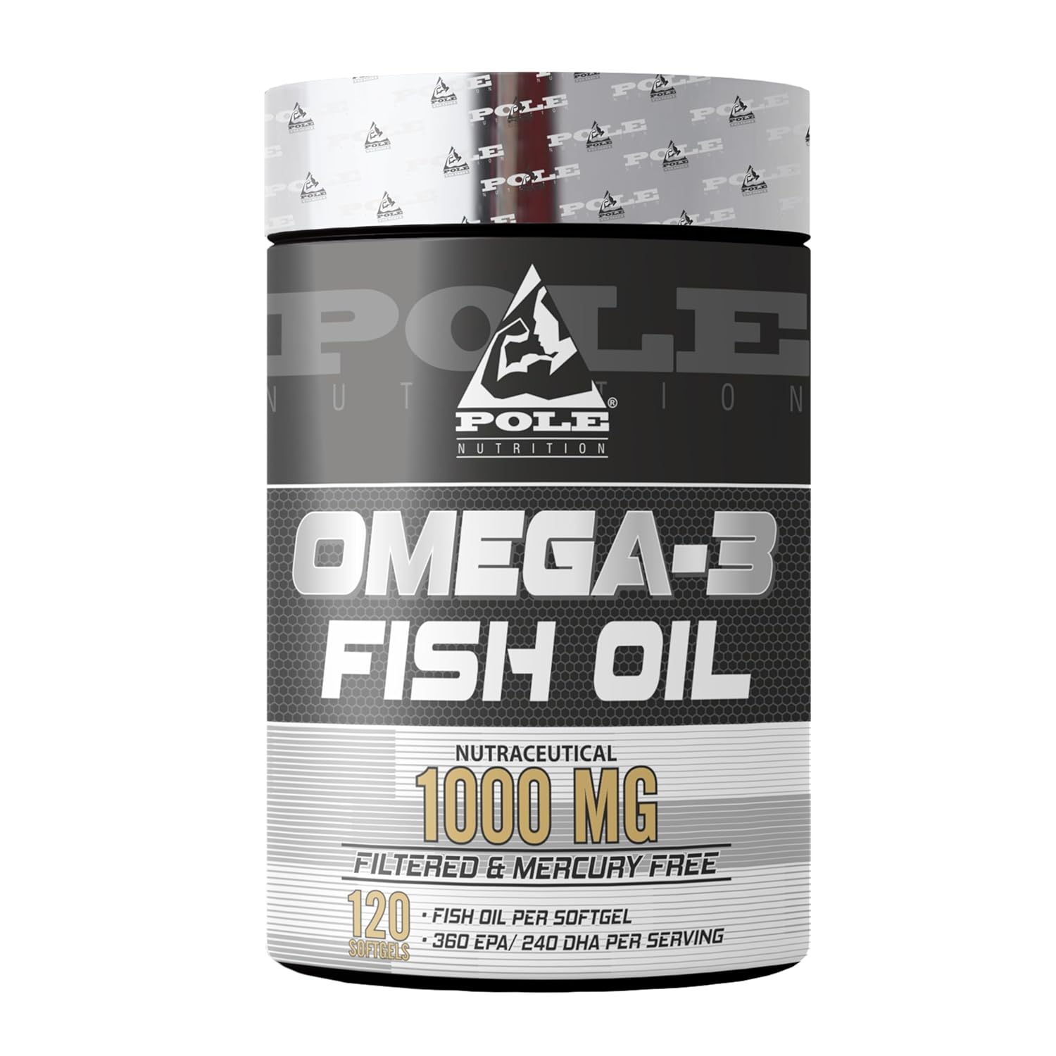 Pole Nutrition Omega-3 Fish Oil 1000mg - 120 Softgels