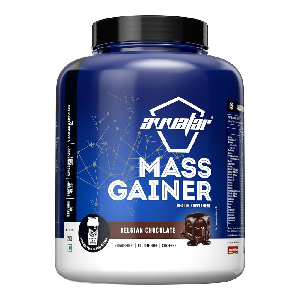 Avvatar MASS GAINER WHEY PROTEIN |  Belgian Chocolate Flavour