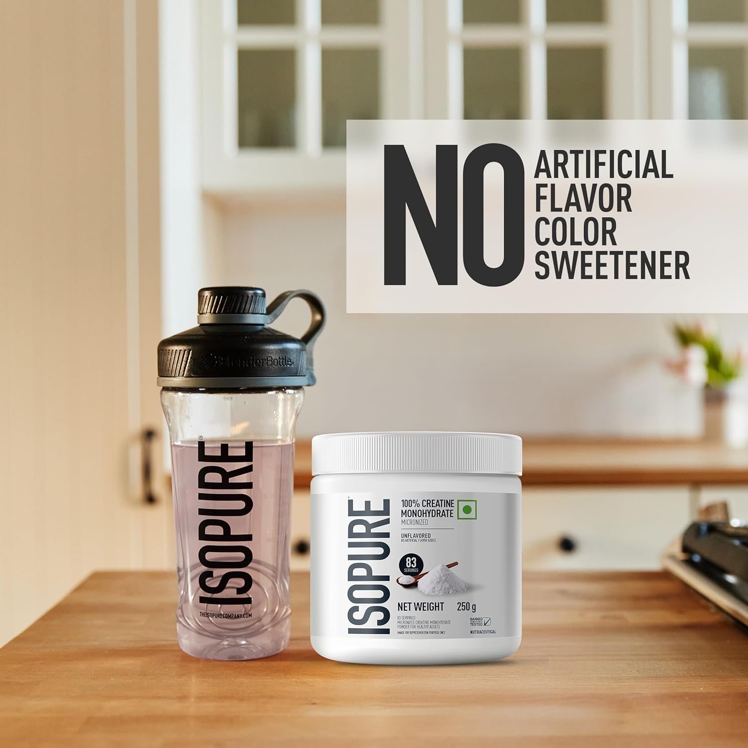 Isopure 100% Creatine Monohydrate Micronized, 250g- 83 servings