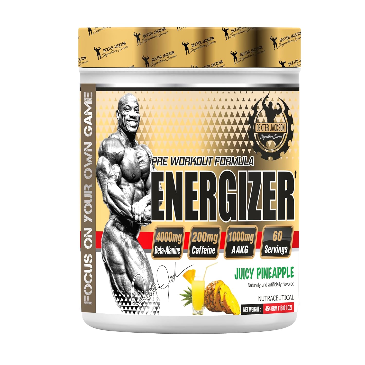 Dexter Jackson Energizer | Pre-Workout Powder 60 Servings, 454 Gram