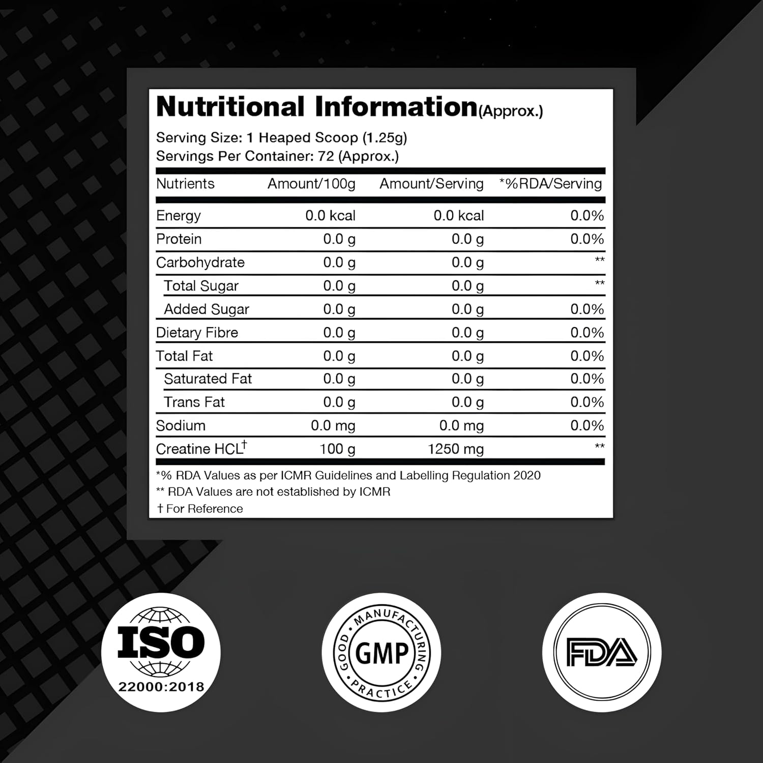 Prosupps Creatine HCl - 90g | 72 Servings