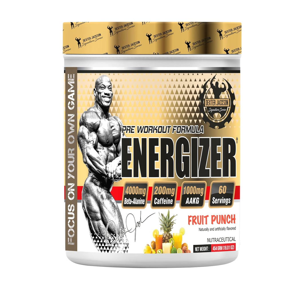 Dexter Jackson Energizer | Pre-Workout Powder 60 Servings, 454 Gram