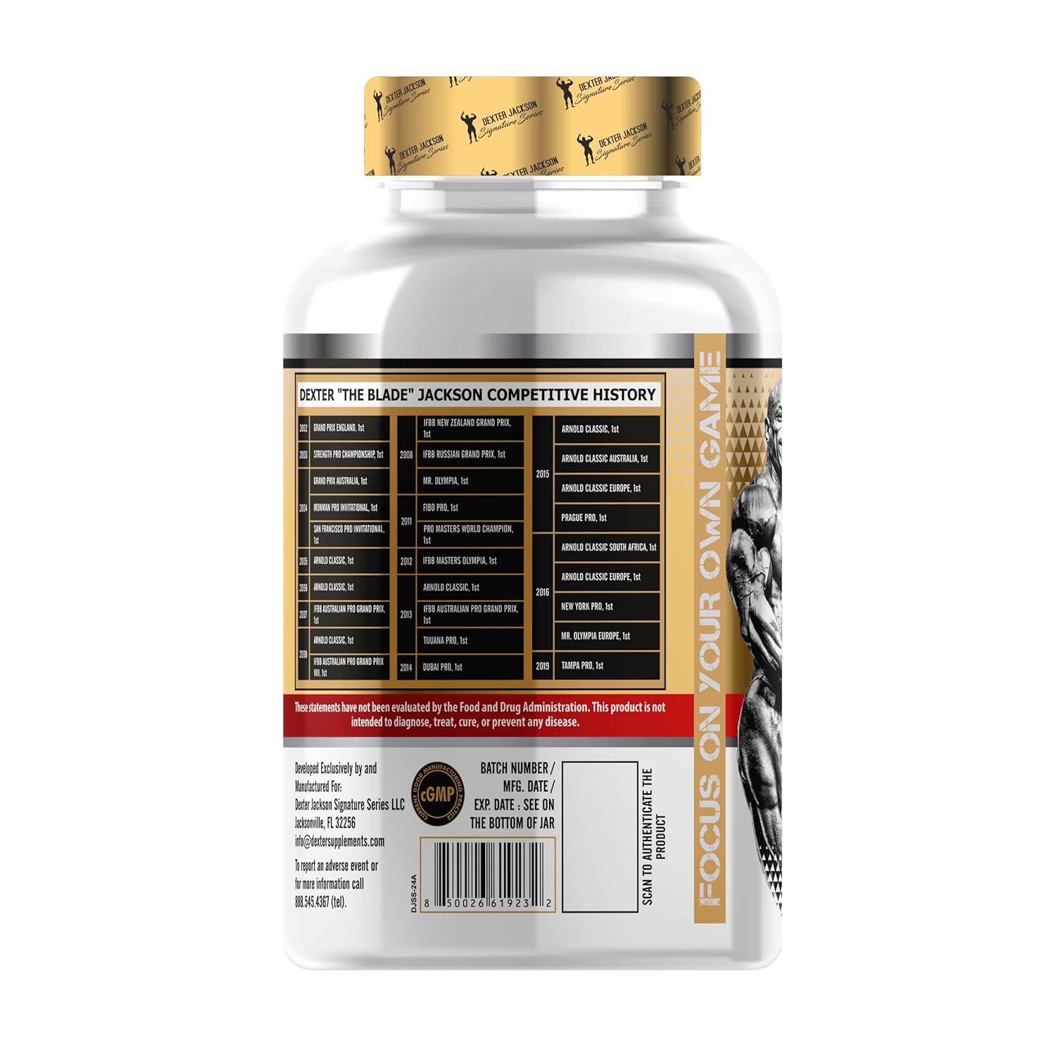 Dexter Jackson CLA 1000 | Support Muscles and Enhances Metabolism | Gluten-free | 90 Servings,90 Softgels
