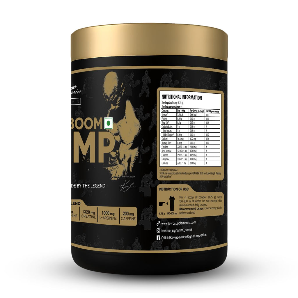 Kevin Levrone Shaaboom Pump Pre-Workout Supplement | 6000mg Citrulline, 3000mg Beta-Alanine, 400mg Caffeine | Intense Muscle Pump & Energy