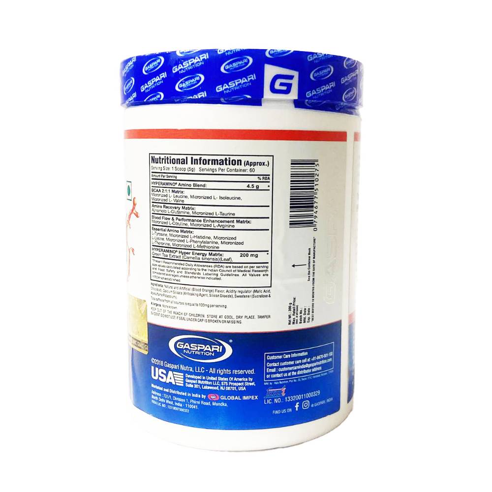 Gaspari Hyper Amino - 300 gm, 60 Serving