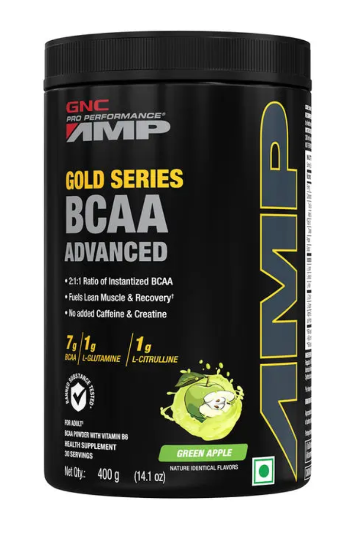 GNC AMP Gold Series BCAA Advanced | 400 gm | 30 Servings
