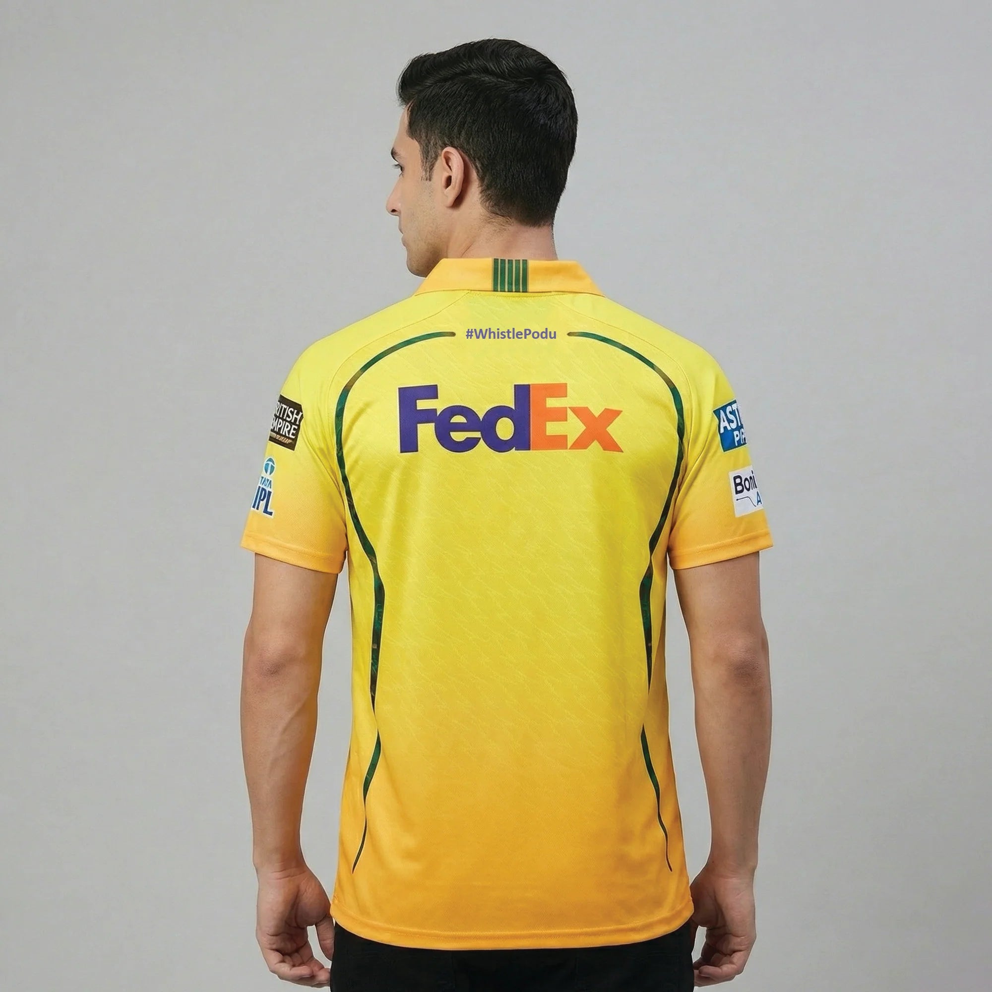 Chennai Super Kings Authentic Match Jersey – IPL 2026 | Adult-Unisex | Plain | Half Sleeve