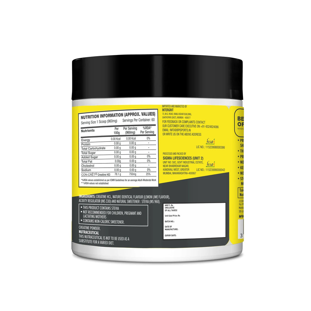 Con-cret Creatine HCL, 60 Servings