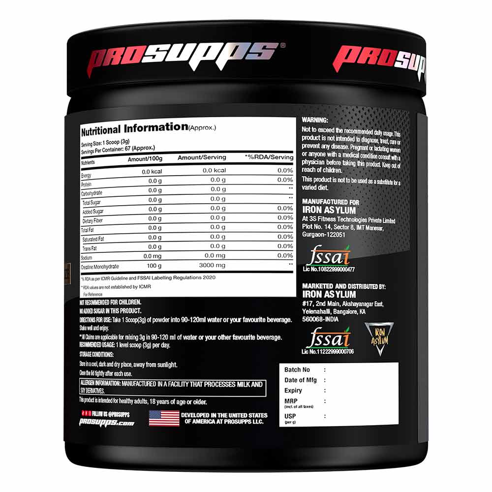ProSupps Creatine Monohydrate, 200 g 67 Servings
