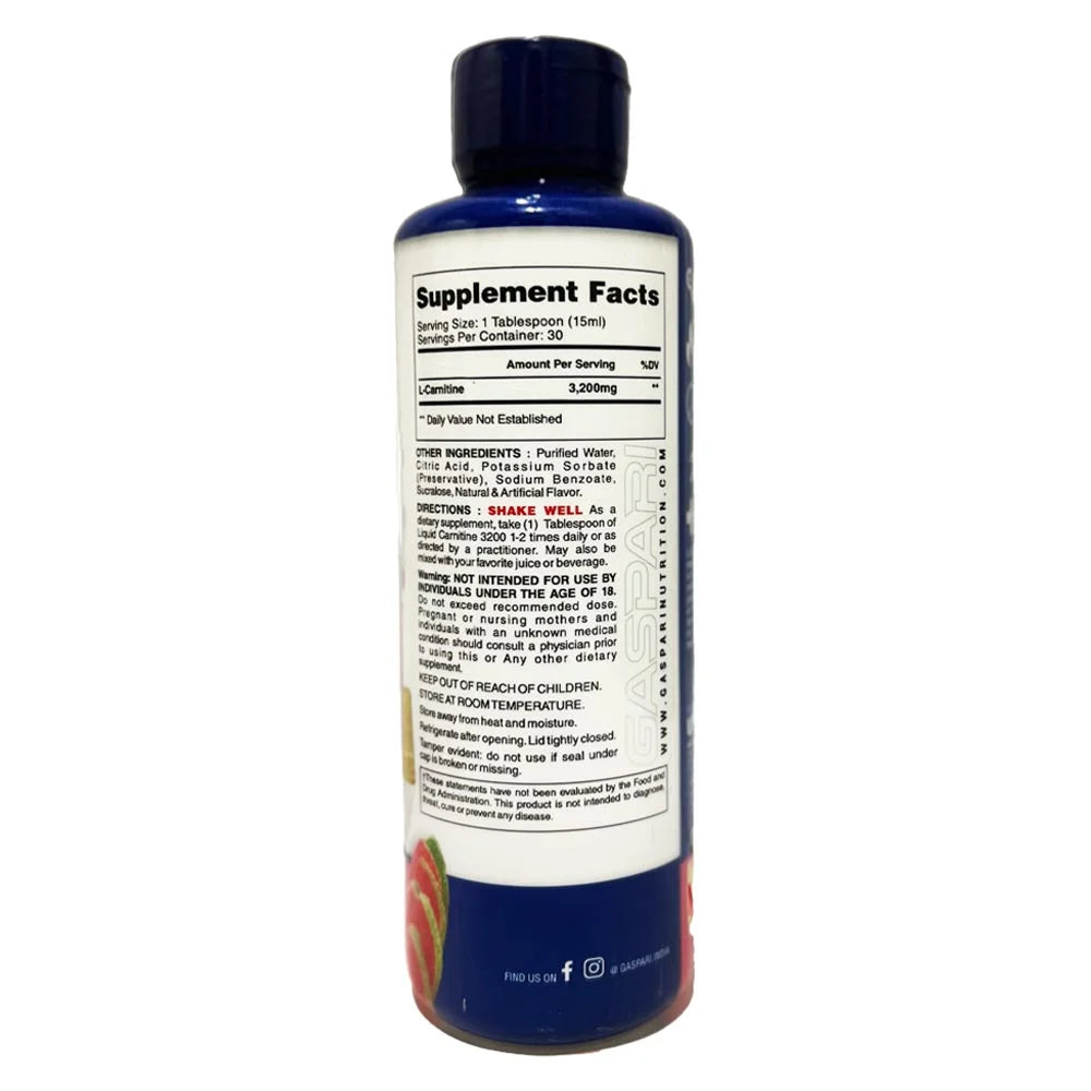 Gaspari Nutrition Liquid Carnitine 3200